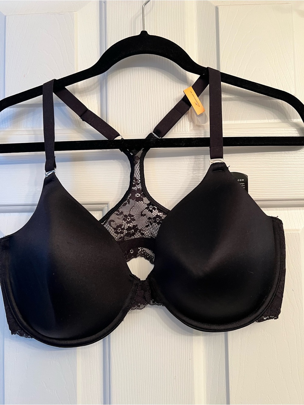 Maidenform Black Lace Racerback Bra with Molded Cups